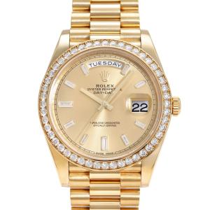 ロレックス ROLEX デイデイト 40 228348RBR シャンパン/10PB文字盤 中古 腕時計 メンズ