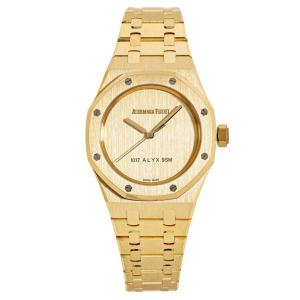 オーデマ・ピゲ AUDEMARS PIGUET ロイヤルオーク オートマティック ALYXコラボ 世界限定194本 15550BA.OO.1356BA.02 ゴールド文字盤 中古 腕時計 メンズ