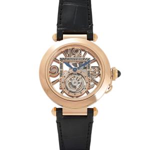 カルティエ Cartier パシャ ドゥ ウォッチ WHPA0006 ピンクゴールド文字盤 中古 腕時計 男女兼用