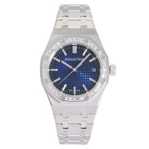 オーデマ・ピゲ AUDEMARS PIGUET ロイヤルオーク オートマティック 15551BC.ZZ.1356BC.01 スモークブルー文字盤 未使用 腕時計 メンズ