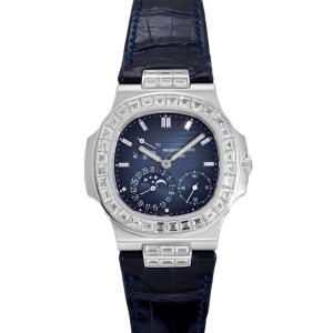 パテック・フィリップ PATEK PHILIPPE ノーチラス 5724G-001 ブラック・ブルー文字盤 中古 腕時計 メンズ