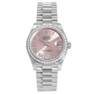 ロレックス ROLEX デイトジャスト 31 278289RBR ピンク/(VIダイヤ)ローマ文字盤 新品 腕時計 レディース