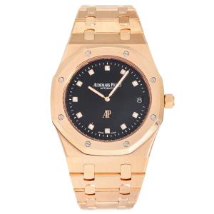 オーデマ・ピゲ AUDEMARS PIGUET ロイヤルオーク ジャンボ エクストラ シン 15207OR.OO.1240OR.01 ブラック文字盤 中古 腕時計 メンズ