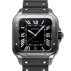 カルティエ Cartier サントス ドゥ ウォッチ LM WSSA0039 ブラック文字盤 中古 腕時計 メンズ