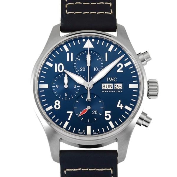 IWC パイロットウォッチ クロノグラフ IW378003 ブルー文字盤 中古 腕時計 メンズ