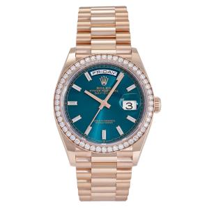 ロレックス ROLEX デイデイト 36 128345RBR ブルーグリーン/10PB文字盤 未使用 腕時計 メンズ