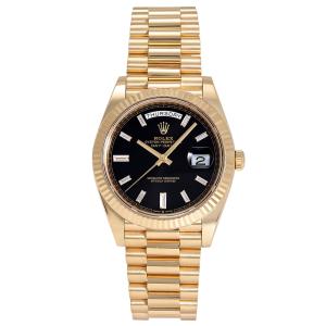 ロレックス ROLEX デイデイト 40 228238A ブライトブラック/10PB文字盤 中古 腕時計 メンズ