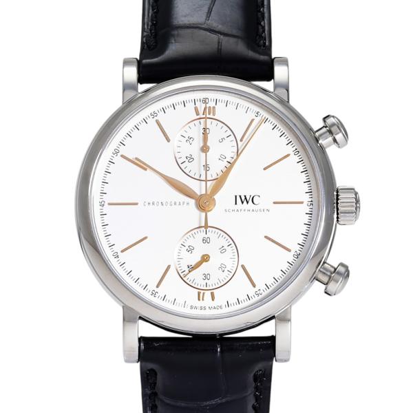 IWC ポートフィノ クロノグラフ 39 IW391406 シルバー文字盤 中古 腕時計 メンズ