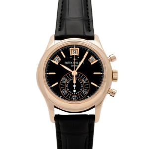 パテック・フィリップ PATEK PHILIPPE アニュアルカレンダー クロノグラフ 5960R-012 ブラック文字盤 中古 腕時計 メンズ