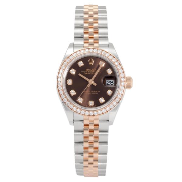 ロレックス ROLEX デイトジャスト 28 279381RBR チョコレート/10PD文字盤 新品...