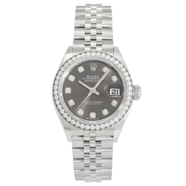 ロレックス ROLEX デイトジャスト 28 279384RBR ダークグレー/10PD文字盤 新品...