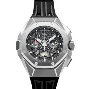 オーデマ・ピゲ AUDEMARS PIGUET ロイヤルオーク コンセプト スプリットセコンドクロノグラフ 26650TI.OO.D013CA.01 ブラック文字盤 中古 腕時計 メンズ