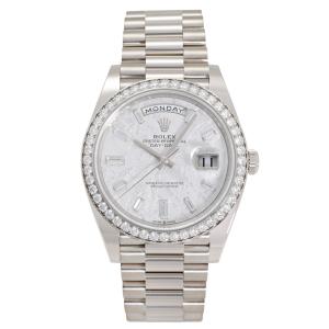 ロレックス ROLEX デイデイト 40 228349RBR シルバー/10PB文字盤 未使用 腕時計 メンズ