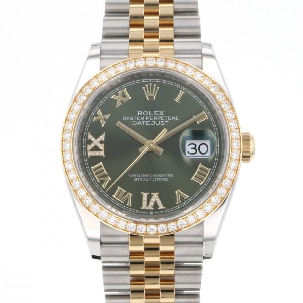 ロレックス ROLEX デイトジャスト 36 126283RBR オリーブグリーン/ローマ(VI.X...