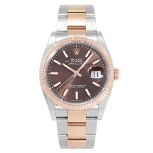ロレックス ROLEX デイトジャスト 36 126231 チョコレート/バー文字盤 新品 腕時計 メンズ