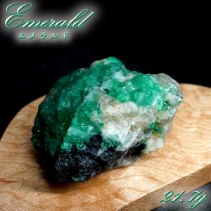 エメラルド 原石 約21.1g コロンビア ムソ鉱山産 一点もの Emerald 鉱物 標本 結晶 緑柱石 浄化 お守り 天然石 パワーストーン カラーストーン
