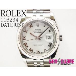 ROLEXロレックスデイトジャスト 白 男腕時計 美品 11...