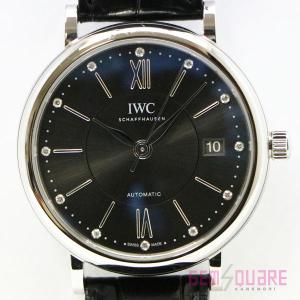 【値下げ交渉可】IWC ポートフィノ37 男 腕時計 グレー文字盤 12PD ダイヤ デイト オートマ 中古 IW458102【質屋出店】｜gem-square