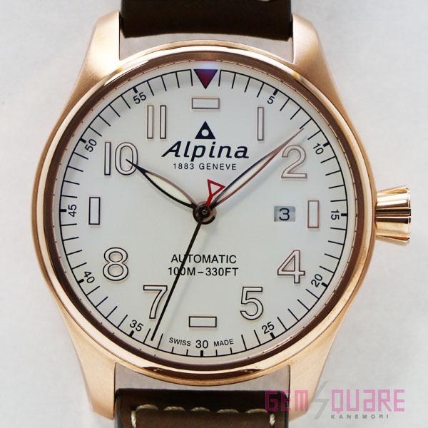 【値下げ交渉可】Alpina アルピナ スタータイマー パイロットウォッチ オートマ 腕時計 白 デ...