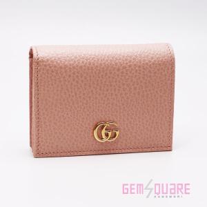 【値下げ交渉可】GUCCI グッチ 財布 GGマーモント カードケースウォレット ローズベージュ 中古 456126【質屋出店】｜gem-square