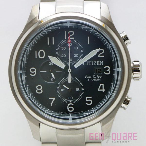 【値下げ交渉可】CITIZEN シチズン エコドライブ 腕時計 チタン クロノグラフ 海外モデル 未...