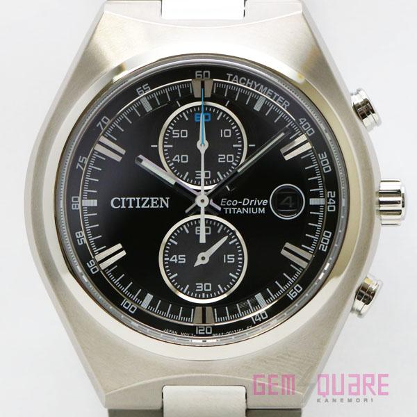 【値下げ交渉可】CITIZEN シチズン エコドライブ 腕時計 黒 チタン ソーラー 未使用品 CA...