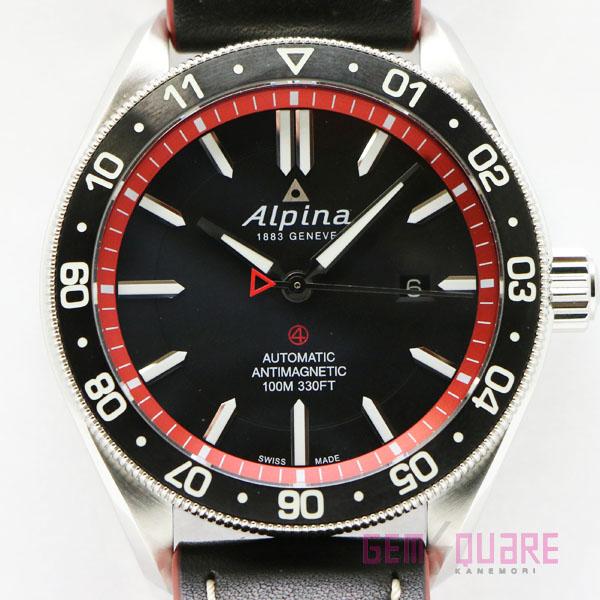 【値下げ交渉可】Alpina アルピナ アルパイナー4 オートマ 腕時計 赤 黒 未使用品 AL-5...
