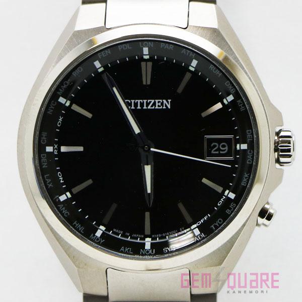【値下げ交渉可】CITIZEN シチズン アテッサ ソーラー電波 腕時計 チタン 黒 未使用品 CB...
