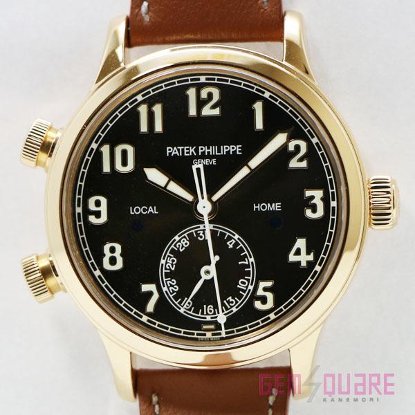【値下げ交渉可】パテックフィリップ カラトラバパイロット トラベルタイム K18RG 黒 金無垢 腕...