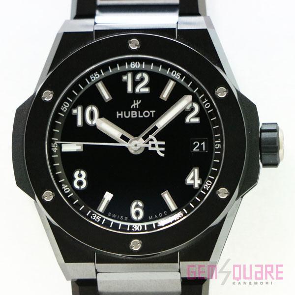 【値下げ交渉可】ウブロ ビッグバン ブラックマジック 黒セラミック 腕時計 新品同様品　457.CX...