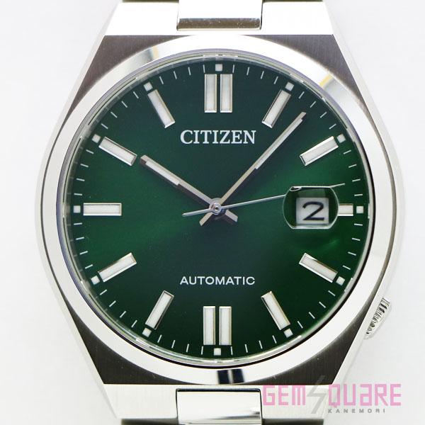 【値下げ交渉可】CITIZEN シチズンコレクション オートマ グリーン 緑 腕時計 中古美品 NJ...