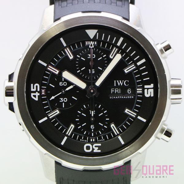 【値下げ交渉可】IWC アクアタイマー クロノグラフ 自動巻 黒 ラバー 腕時計 中古 IW3768...