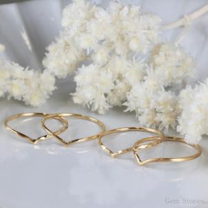 【人気商品】 Fine Ring V 18金 ...の詳細画像2