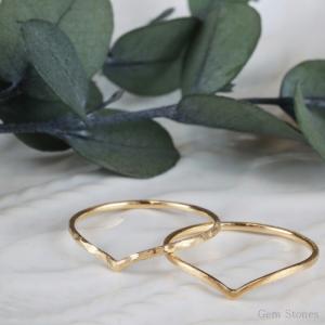 【人気商品】 Fine Ring V 18金 ...の詳細画像4