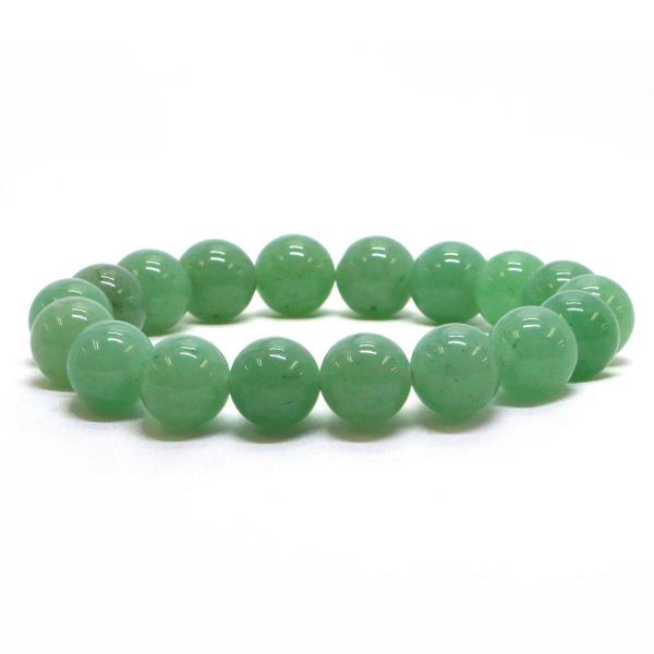 パワーストーン 天然石 ブレスレット アベンチュリン 丸玉 12mm 数珠 念珠 Bracelet ...