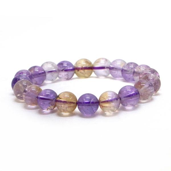 パワーストーン 天然石 ブレスレット アメトリン 丸玉 8mm 数珠 念珠 Bracelet お試し...