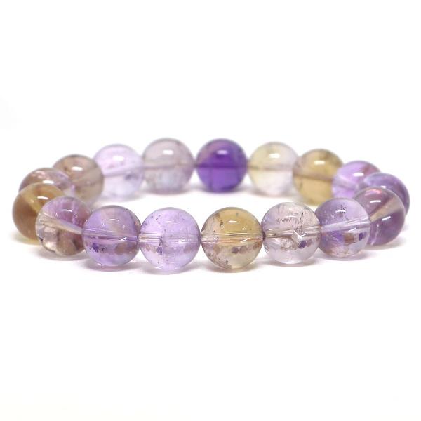 パワーストーン 天然石 ブレスレット アメトリン 丸玉 12mm 数珠 念珠 Bracelet お試...