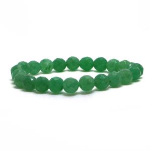 パワーストーン 天然石 ブレスレット アベンチュリン カット 8mm 数珠 念珠 Bracelet お試し価格｜gembazaar