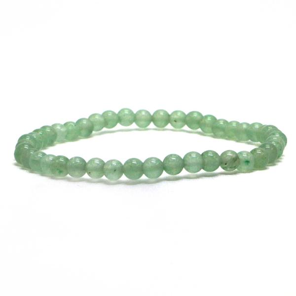 パワーストーン 天然石 ブレスレット アベンチュリン 丸玉 4mm 数珠 念珠 Bracelet お...