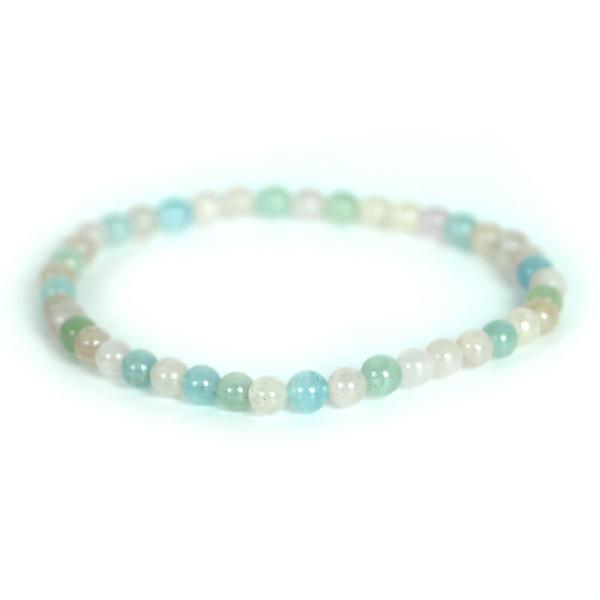 パワーストーン 天然石 ブレスレット ベリル 丸玉 4mm 数珠 念珠 Bracelet お試し価格