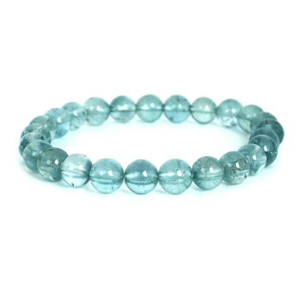 パワーストーン 天然石 ブレスレ ット ブルートパーズ【丸玉】8mm 数珠 念珠 Bracelet ...