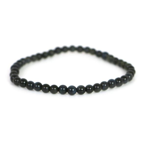 パワーストーン 天然石 ブレスレット ブルータイガーアイ 丸玉 4mm 数珠 念珠 Bracelet...