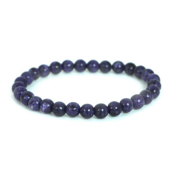 パワーストーン 天然石 ブレスレット チャロアイト 丸玉 6mm 数珠 念珠 Bracelet お試...