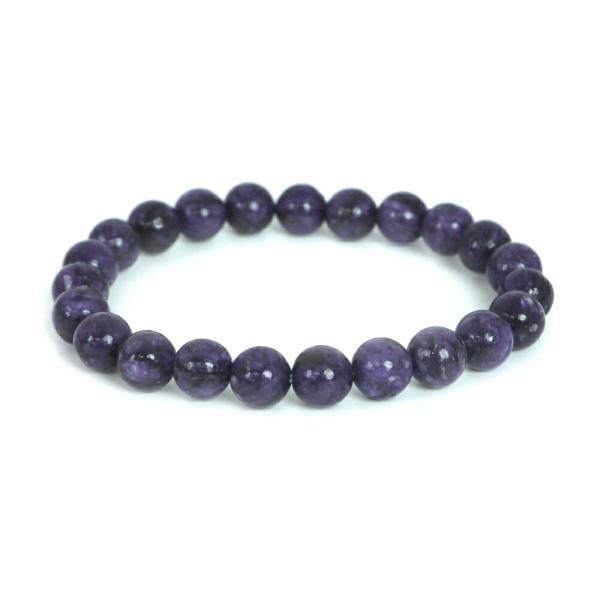パワーストーン 天然石 ブレスレット チャロアイト 丸玉 9mm 数珠 念珠 Bracelet お試...