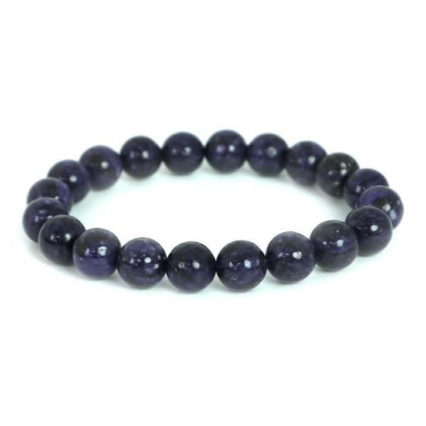 パワーストーン 天然石 ブレスレット チャロアイト 丸玉 10mm 数珠 念珠 Bracelet お...