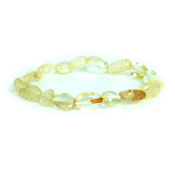 パワーストーン 天然石 ブレスレット シトリン タンブル 横幅/約8ｍｍ 数珠 念珠 Bracele...