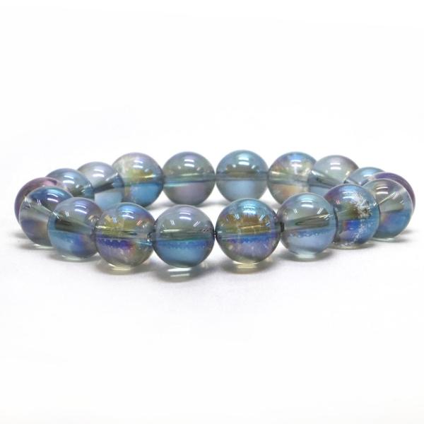 パワーストーン 天然石 ブレスレット コスモオーラ 丸玉 12mm 数珠 念珠 Bracelet お...