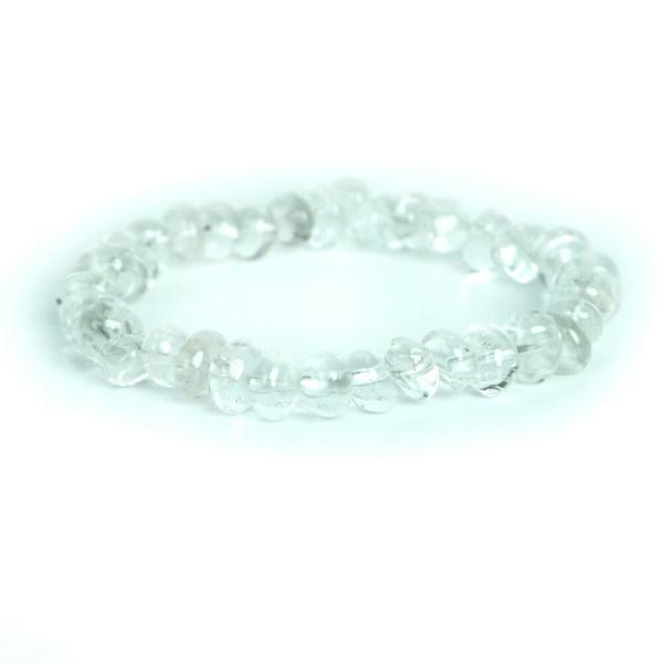 パワーストーン 天然石 ブレスレット 水晶 タンブル 横幅/約8ｍｍ 数珠 念珠 Bracelet ...