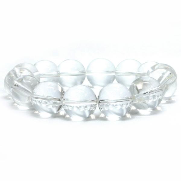 パワーストーン 天然石 ブレスレット 水晶AA クリスタル 丸玉 16mm 数珠 念珠 Bracel...