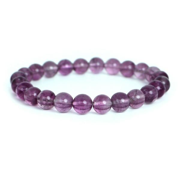 パワーストーン 天然石 ブレスレット ピンク フローライト 丸玉 8ｍｍ 数珠 念珠 Bracele...